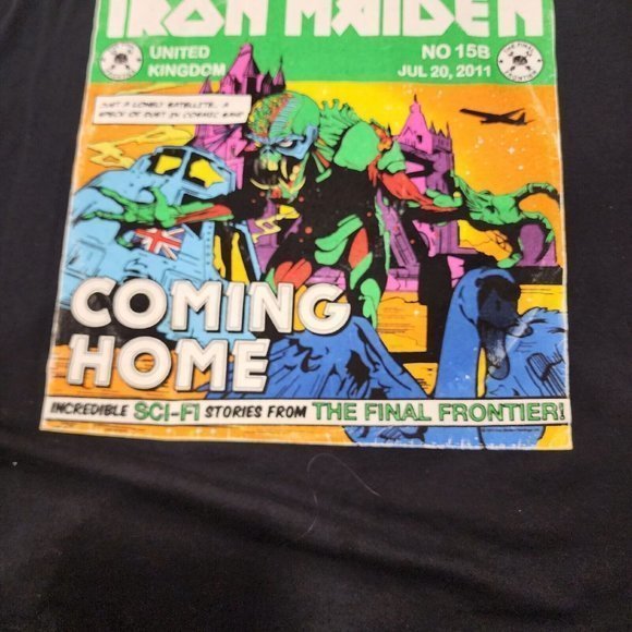IRON MAIDEN The Final Frontier‎ 2011 Coming Home Band Tee Shirt Size 3XL - Picture 5 of 9